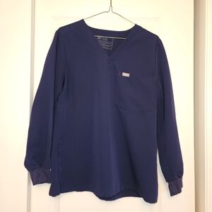 FIGS Navy Blue Scrub Top